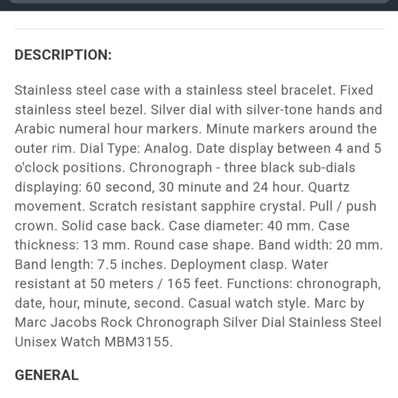 Marc by Marc Jacobs Chronograph Watch - Picture 5 of 10